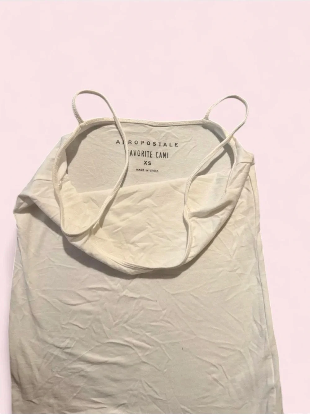 Aeropostale Cream Spaghetti Strap Camisole
